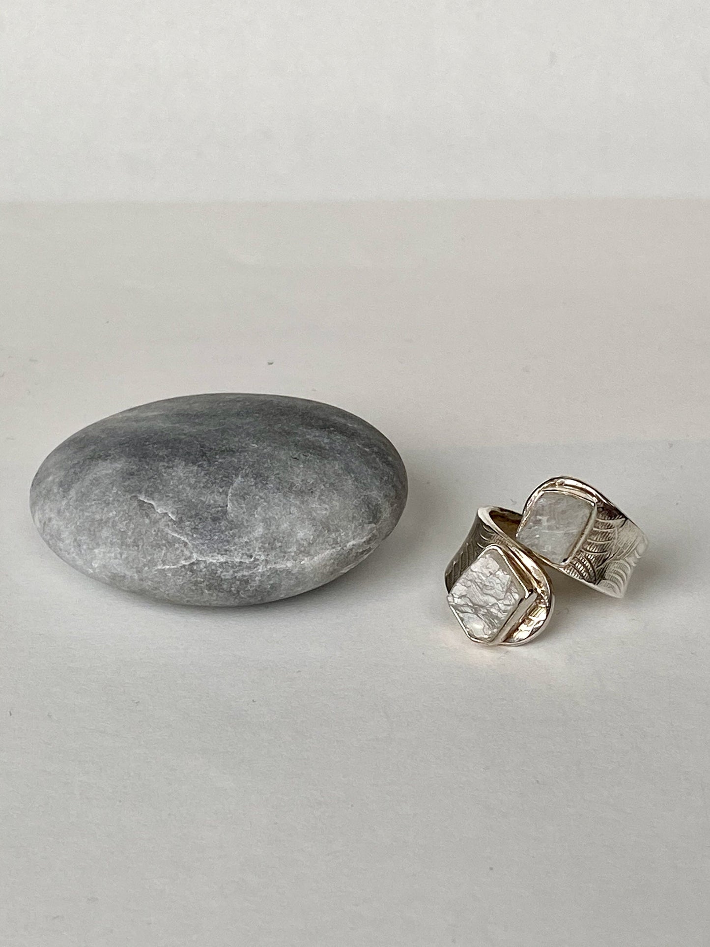 Handmade all size gorgeous Herkimer diamond and sterling silver ring.